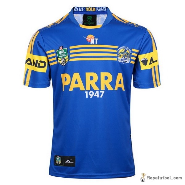 Camiseta Rugby Parramatta Eels Replica Primera Ropa 2017 Azul